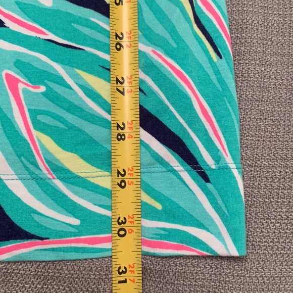 Lilly Pulitzer Tiger Palm Tropical Palm Tree Pattern Dress Tee Shirt Dress - Picture 10 of 13